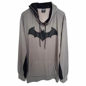 Batman Performance Hoodie Mens 2XL Gray